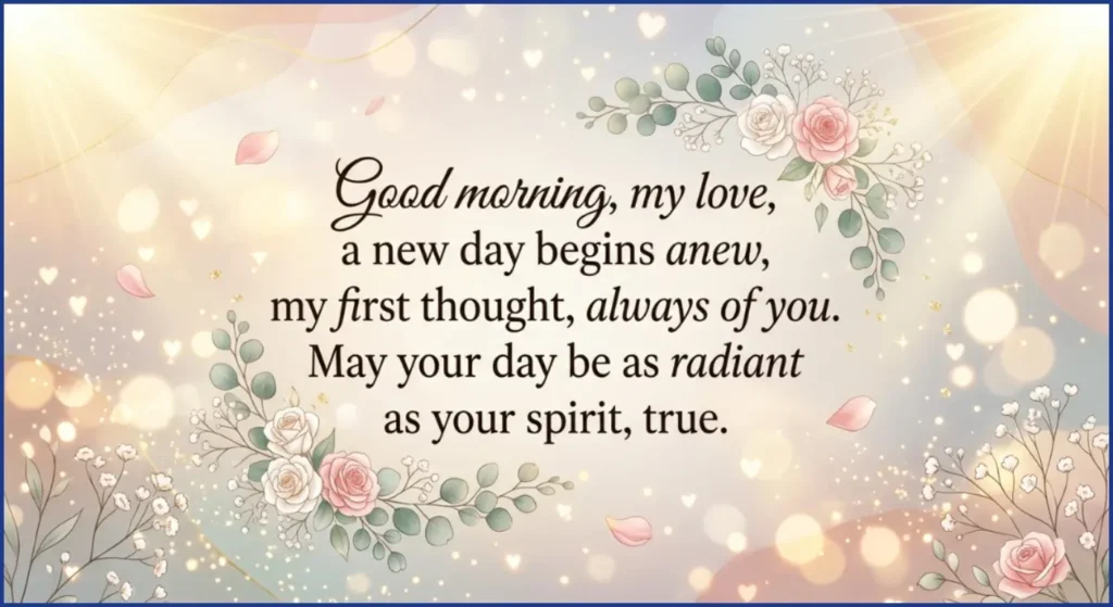 Good Morning Deep Love Messages for Her