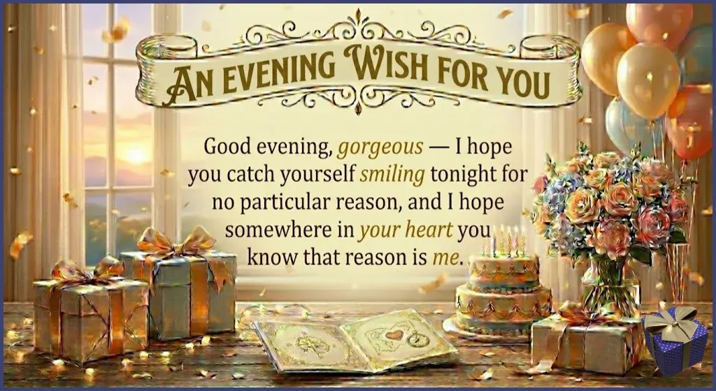 Good Evening Love Message to Make Her Smile