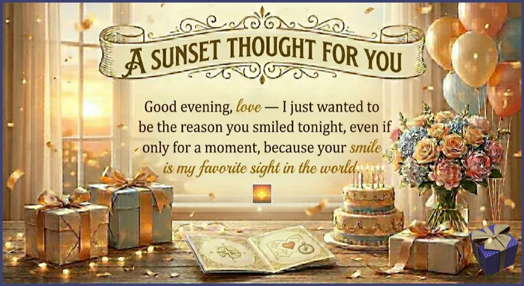 Good Evening Love Message to Make Her Smile