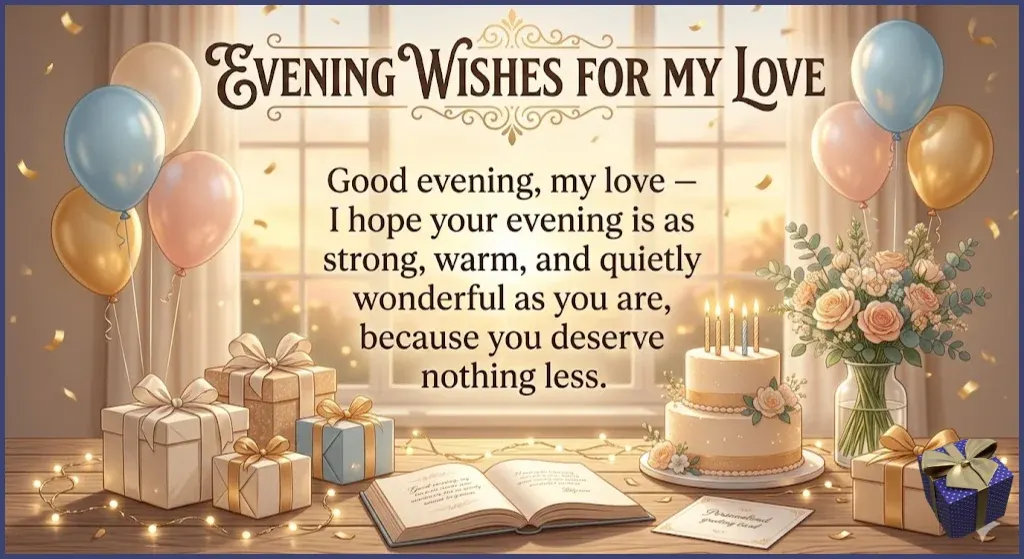 Good Evening Love Message to Make Him Smile