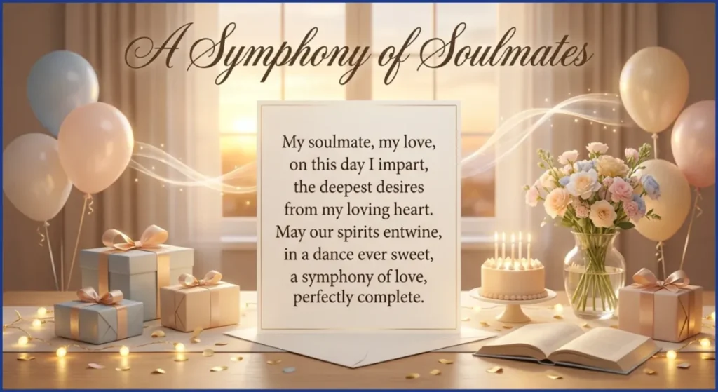 Soulmate Romantic Birthday Wishes for Husband from Wife
