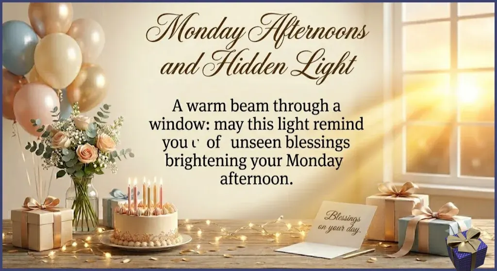 Monday Afternoon Blessings