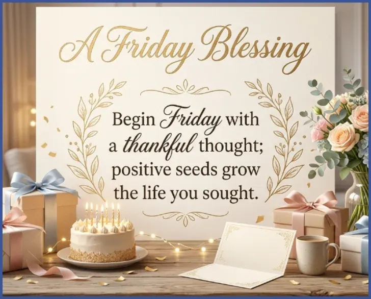 Positive Thankful Good Morning Friday Blessings