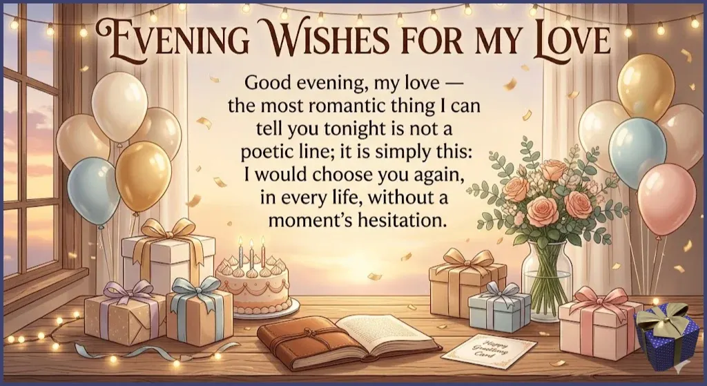Romantic Good Evening Message to My Love