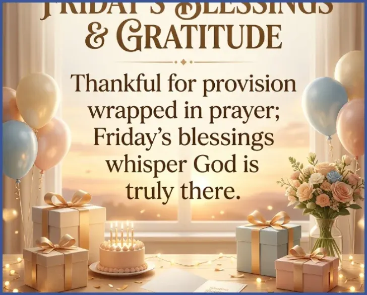 Thankful Good Morning Friday Blessings