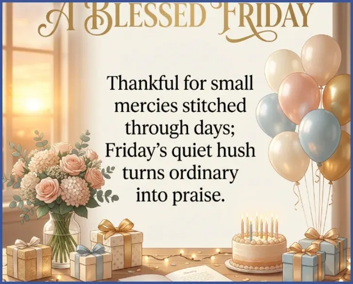 Thankful Good Morning Friday Blessings
